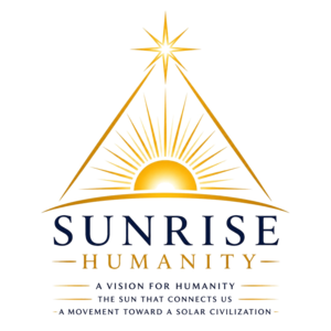 Sunrise Humanity logo: a rising sun beneath a triangle crowned by a star, above the words Sunrise Humanity.